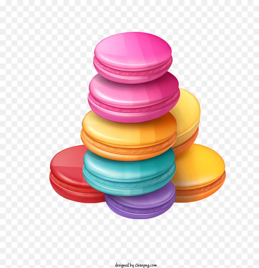 Journée Du Macaron，Macarons Colorés PNG