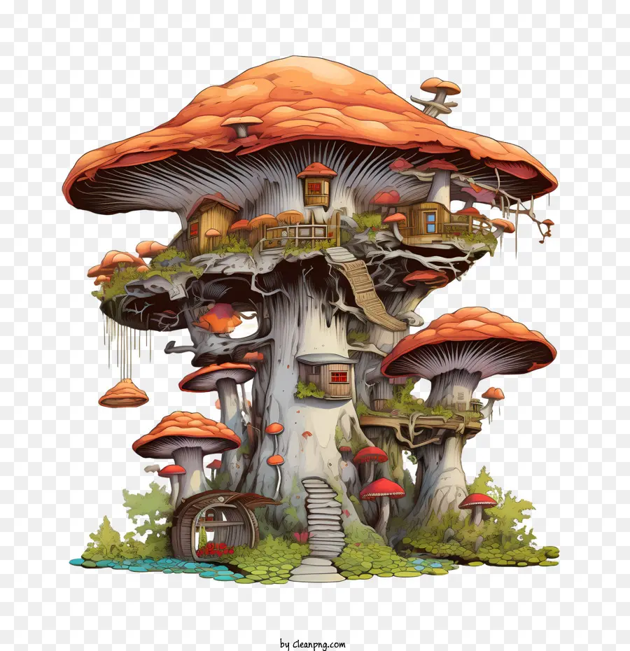 Maison Champignon，Fantasy PNG