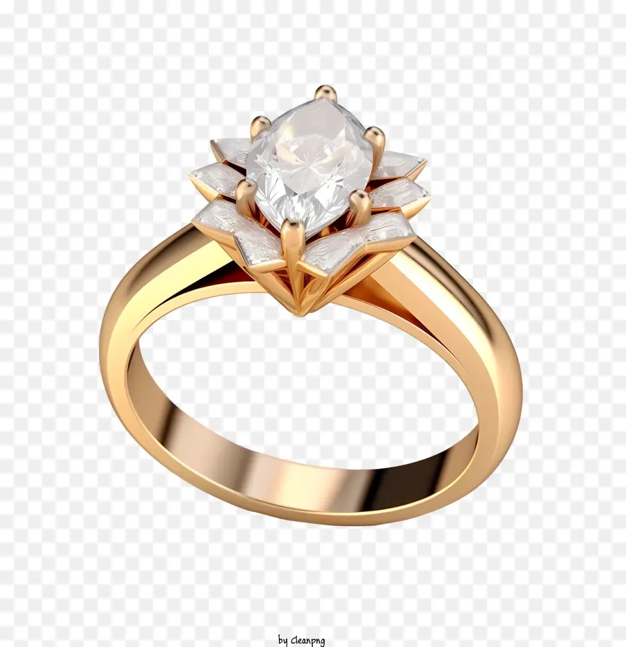 Bague En Diamant，Anneau PNG