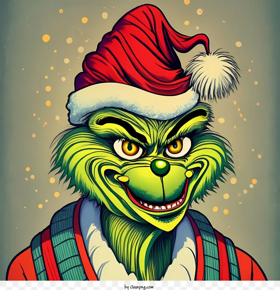 Grinch De Noël，Sourire PNG