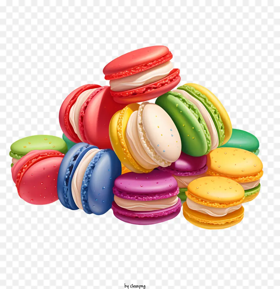 Journée Du Macaron，Macarons Colorés PNG