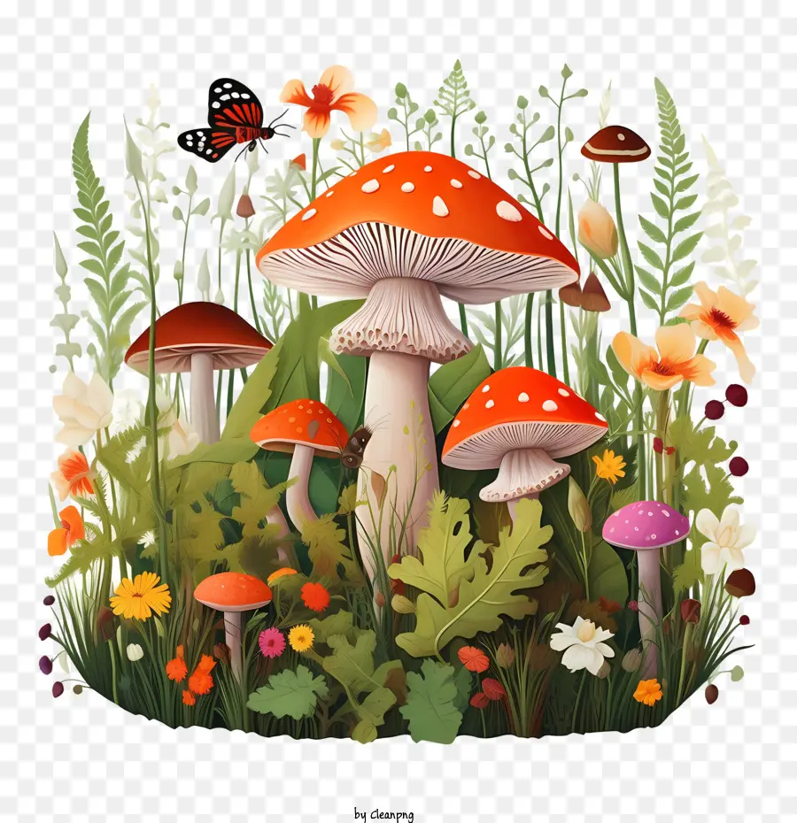 Maison Champignon，Champignons PNG