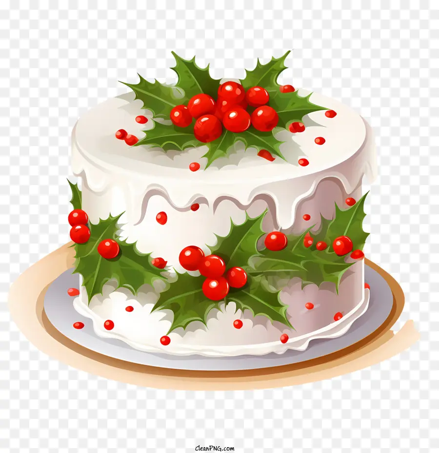 Gâteau De Noël，Dessert De Vacances PNG