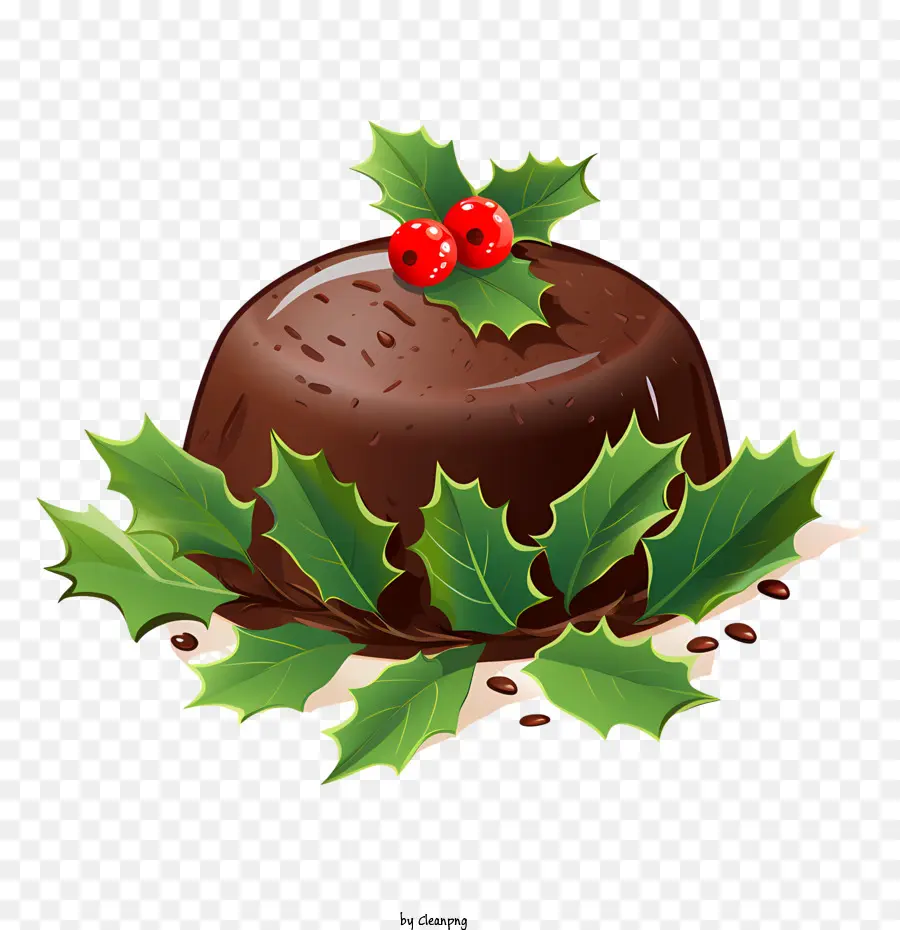 Le Christmas Pudding，Fudge Au Chocolat PNG