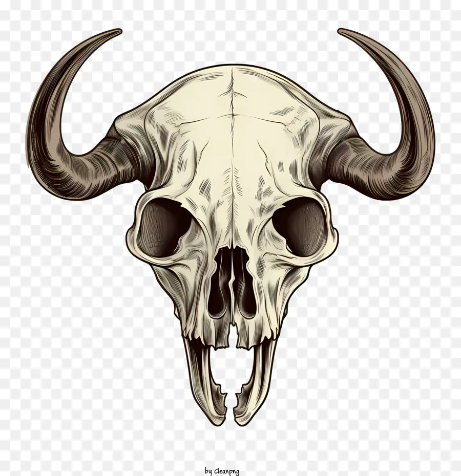 Bull Crâne，Squelette PNG