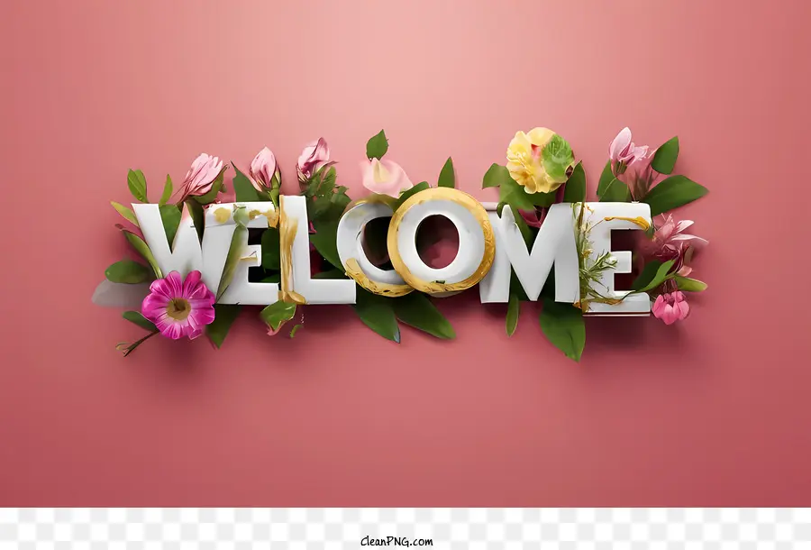 Bienvenue，Fleurs PNG