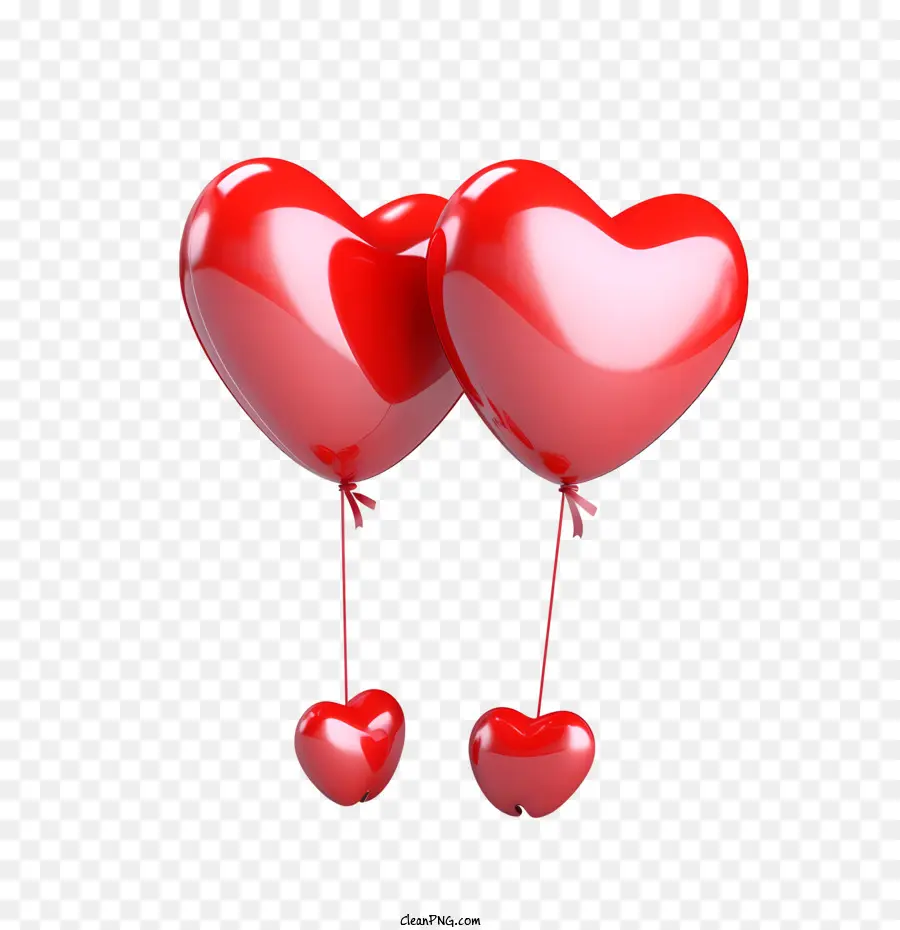 Coeur 3d，Ballons Coeur PNG