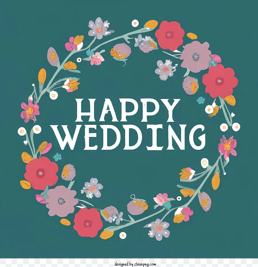 Joyeux Mariage，Fleurs PNG