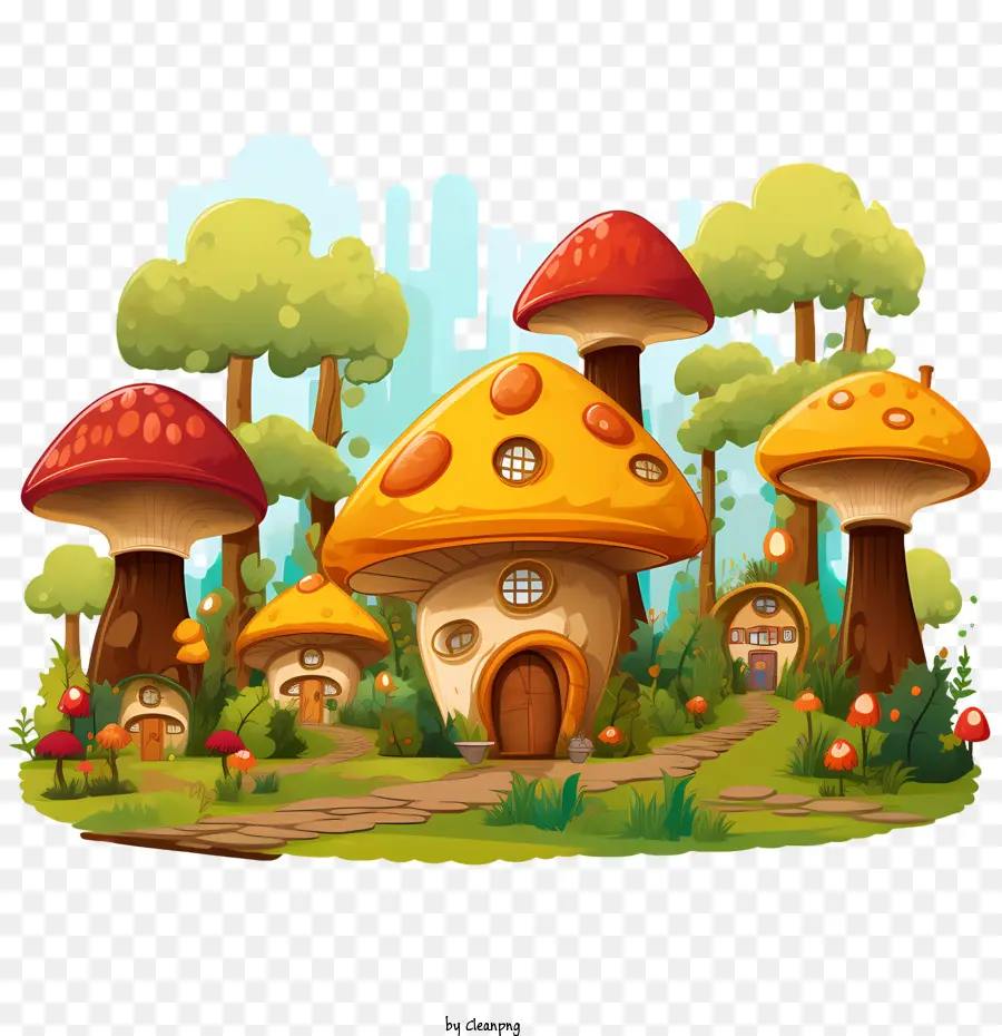 Maison Champignon，Maisons Champignons PNG