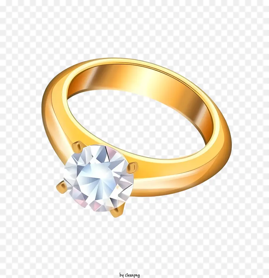 Bague En Diamant，Anneau PNG