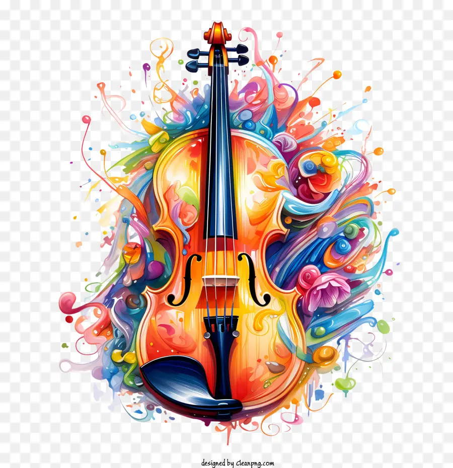 Journée Du Violon，Violon Décoratif PNG