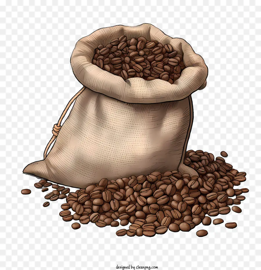 Les Grains De Café，Sac PNG