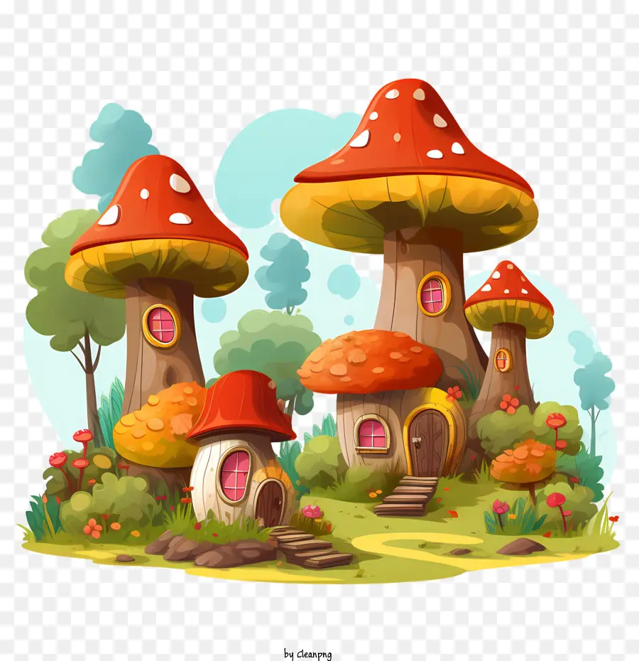 Maison Champignon，Maisons Champignons PNG