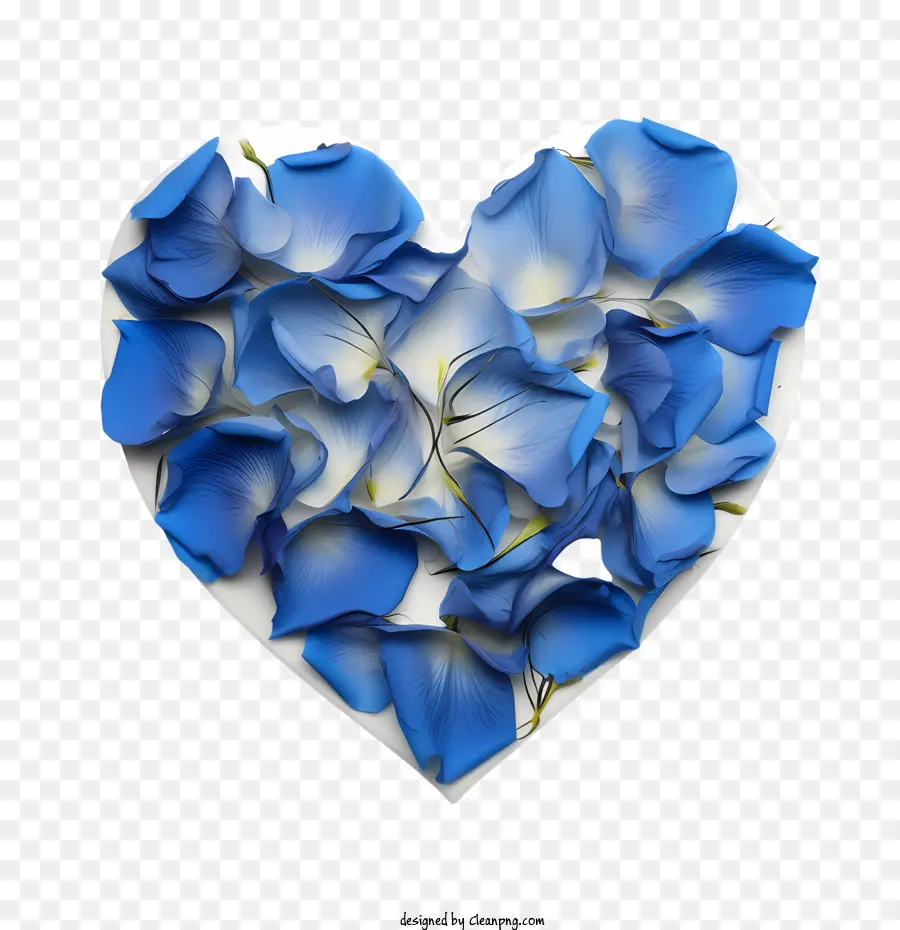 Pétales De Rose Bleue，Bleu PNG