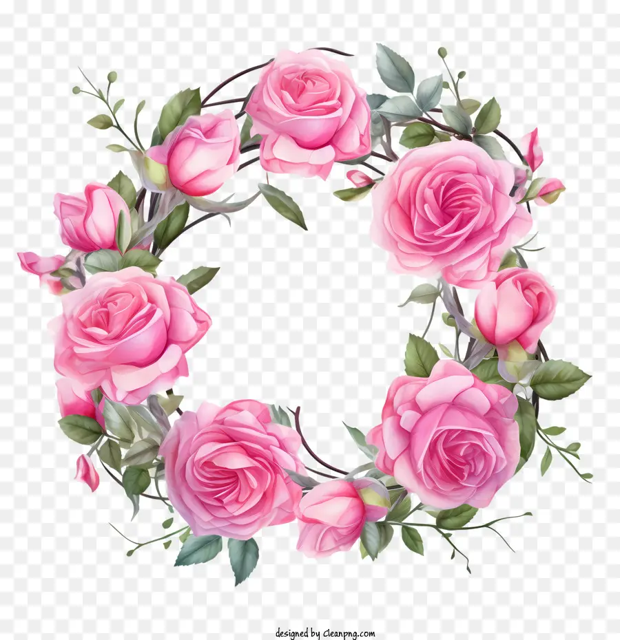 Couronne De Roses，Roses Roses PNG