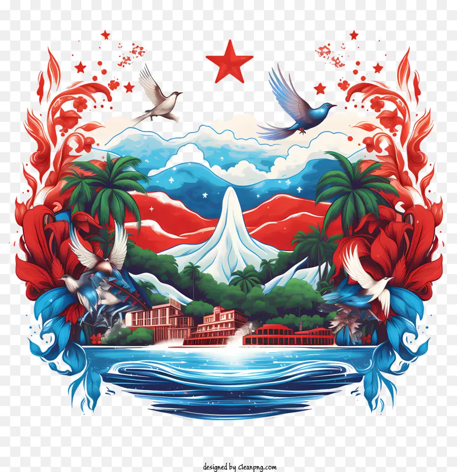 Jour De L'indépendance Du Costa Rica，Ciel PNG