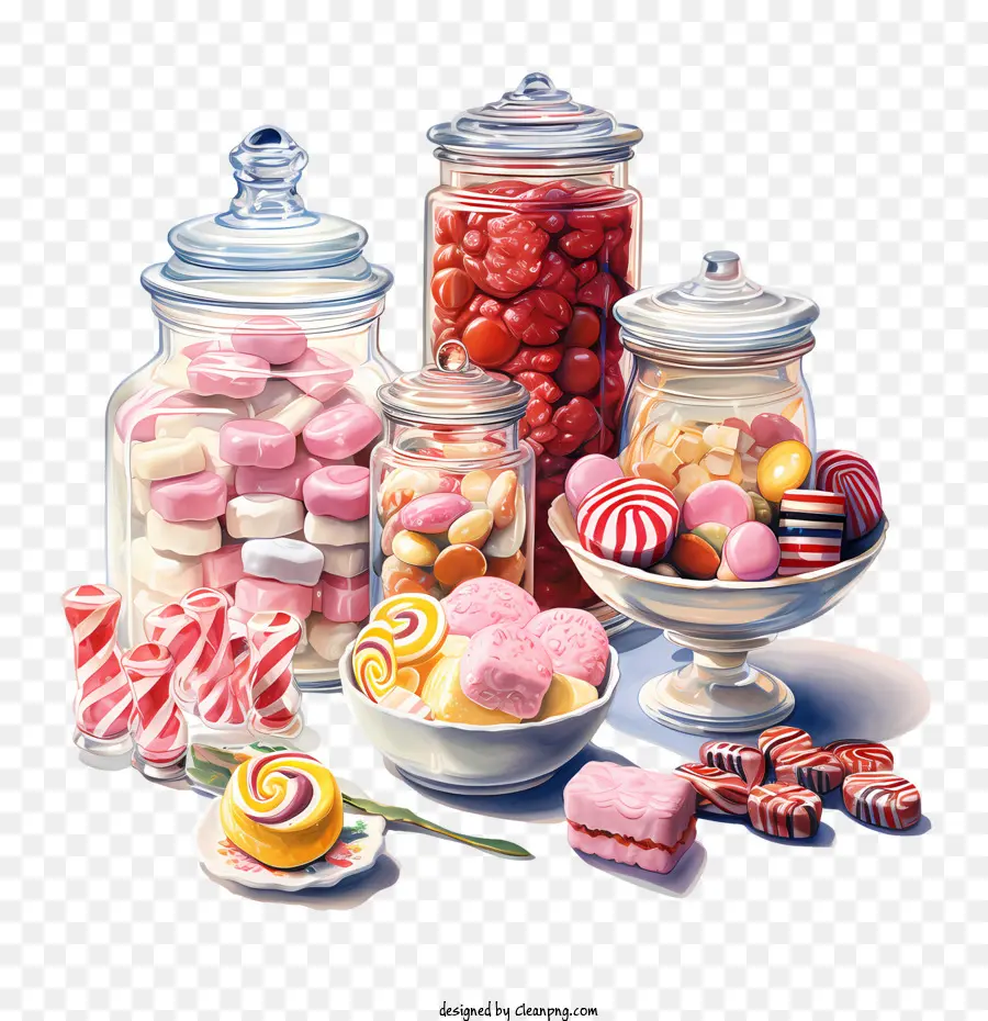 Jour Des Bonbons，Pots De Bonbons PNG