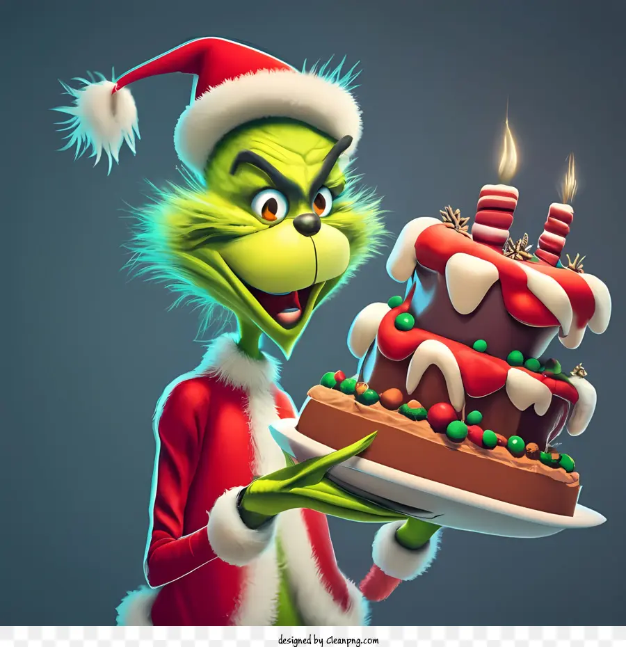 Grinch De Noël，Heureux PNG