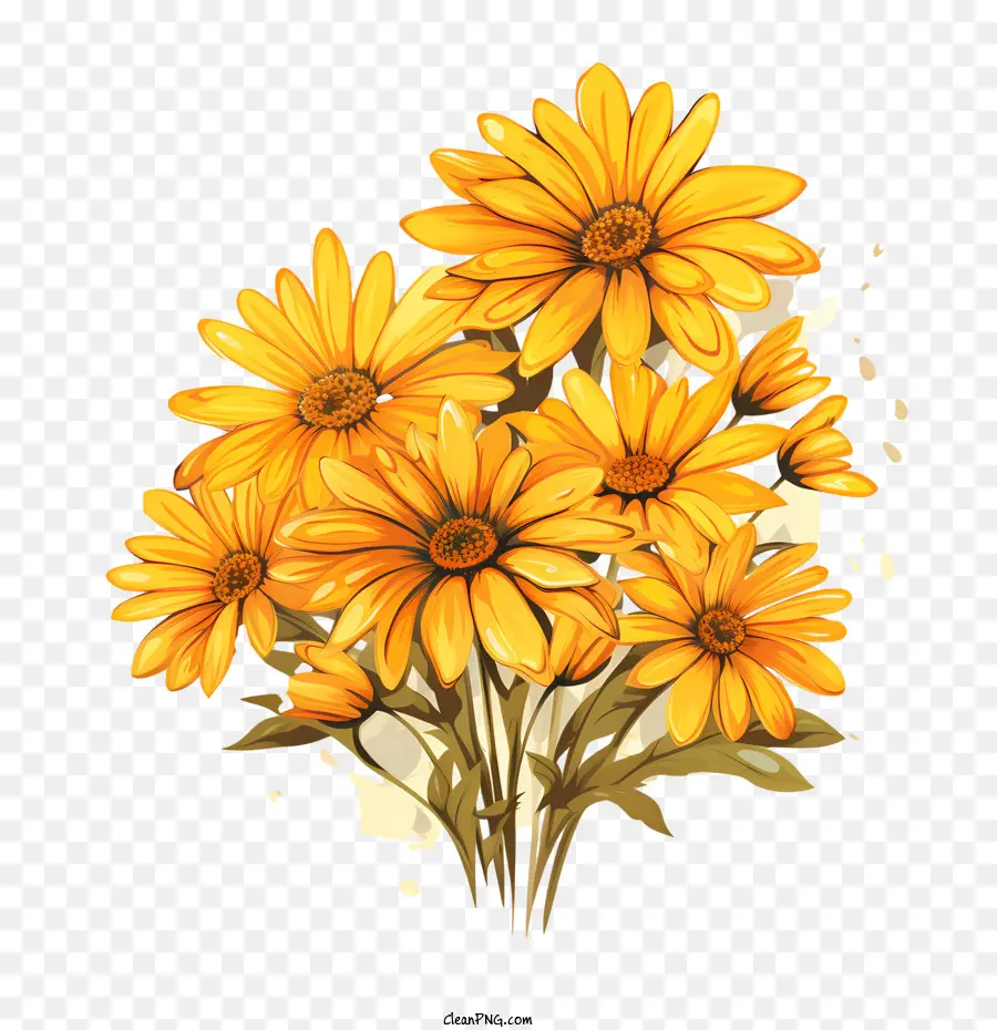 Fleurs Jaunes，Fleurs PNG