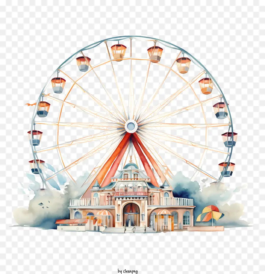 Roue De Ferris Jour，Roue De Ferris PNG