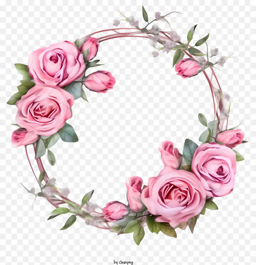 Couronne De Roses，Roses Roses PNG