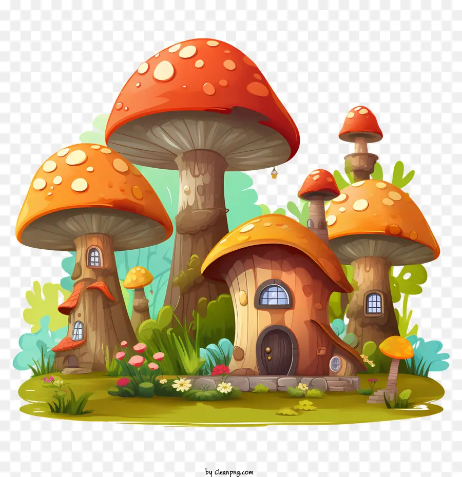 Maison Champignon，Maisons Champignons PNG