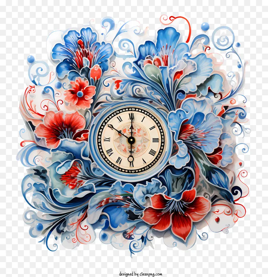 Horloge Du Nouvel An，Horloge PNG