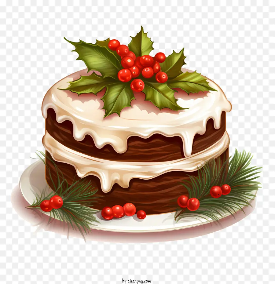 Gâteau De Noël，Gâteau Au Chocolat PNG
