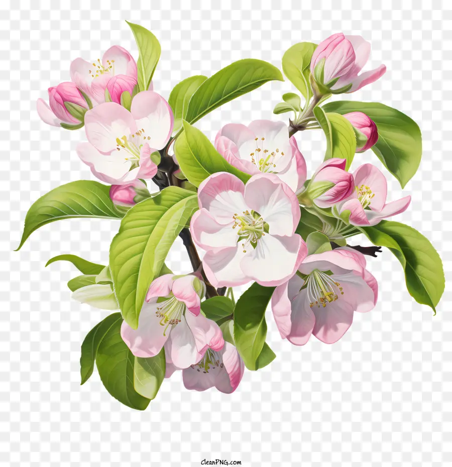 Fleur De Pommier，Fleurs Blanches PNG