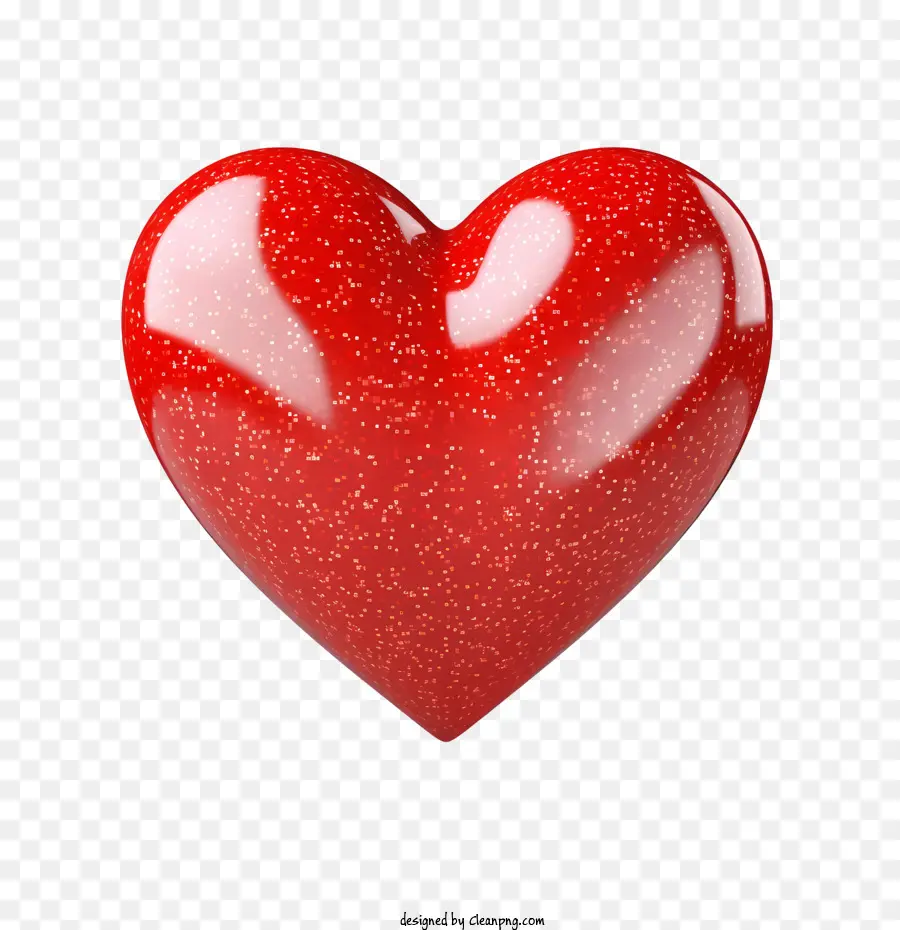 Coeur 3d，Ballon Coeur Rouge PNG