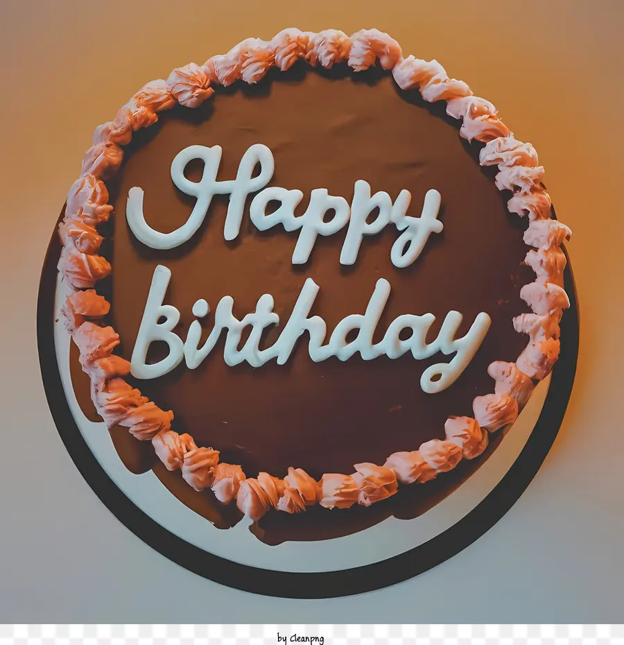 Joyeux Anniversaire，Gâteau Au Chocolat PNG