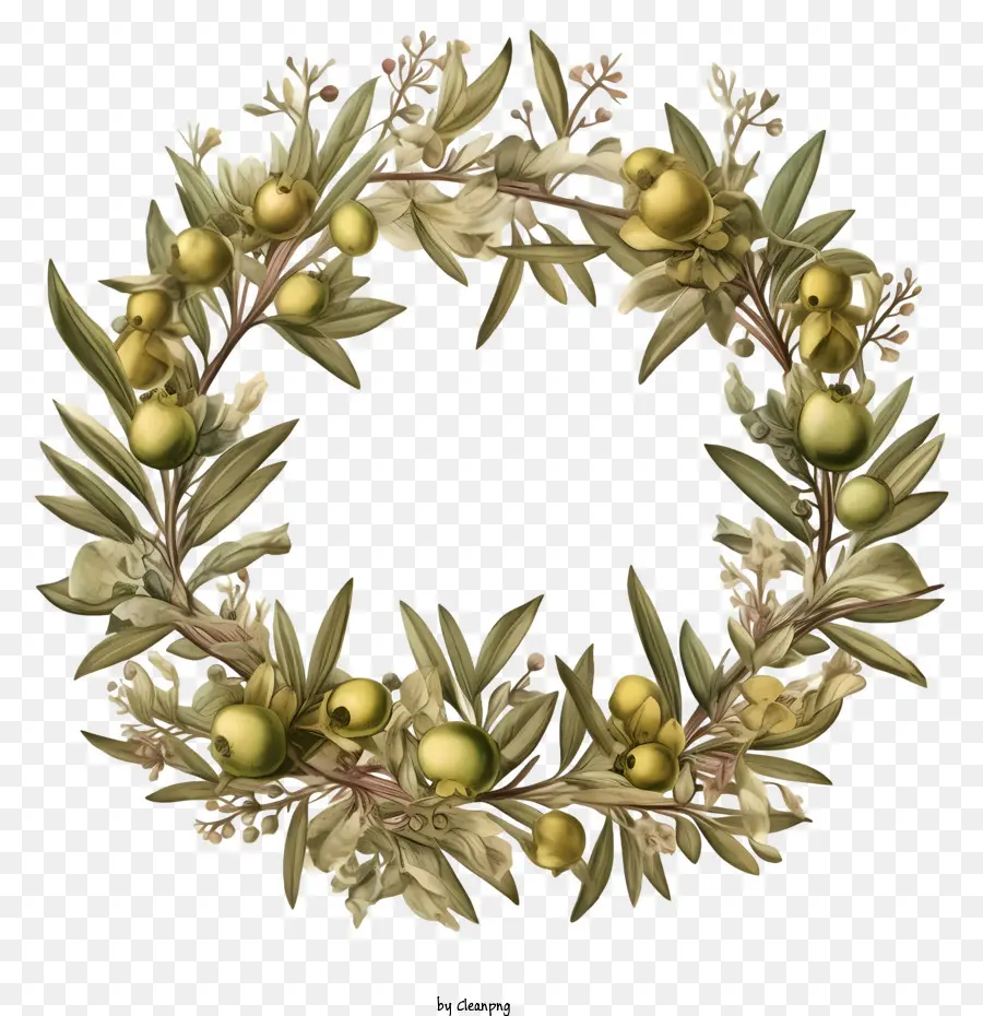 Couronne D'olivier，Olive PNG