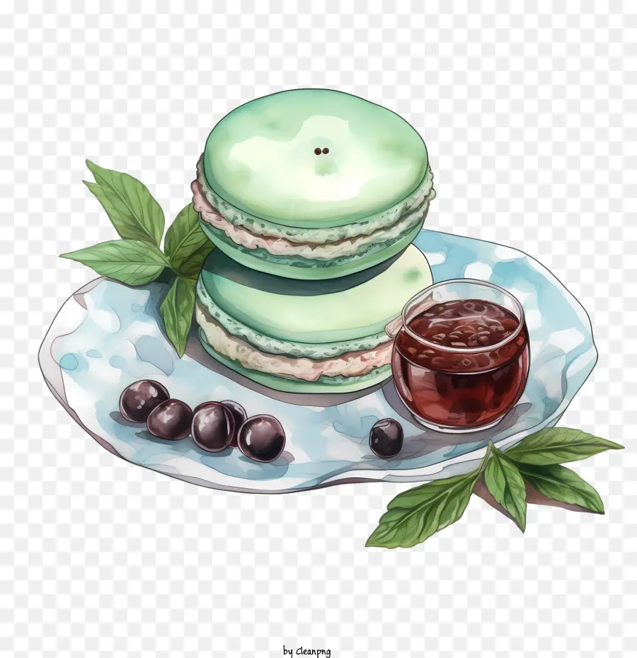 Journée Du Macaron，Macarons Et Thé PNG