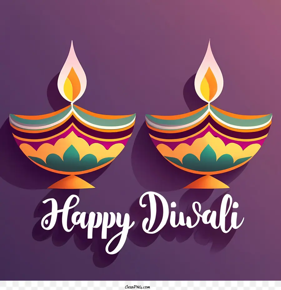 Joyeux Diwali，Heureux Diwalii PNG