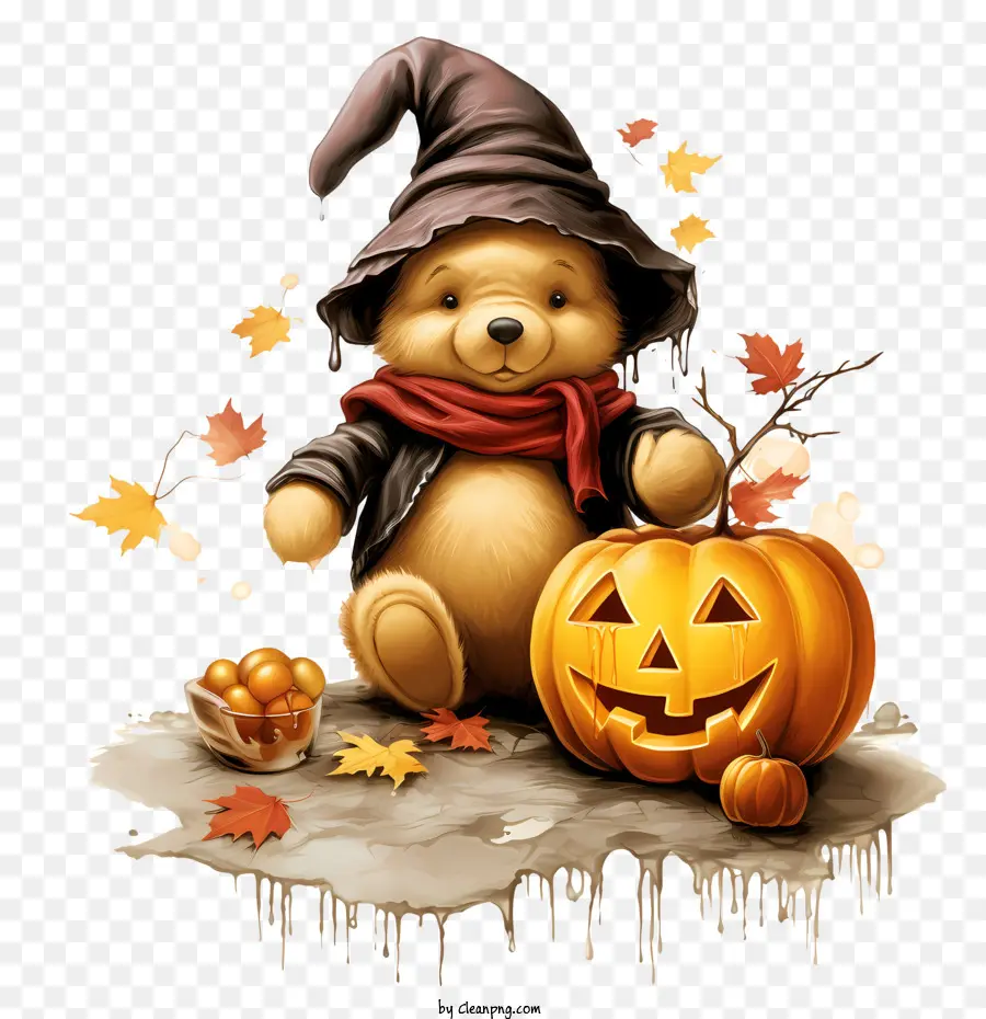 Ours D'halloween，Ours En Peluche PNG