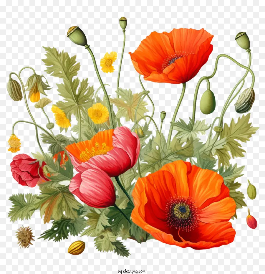 Coquelicot，Fleur PNG