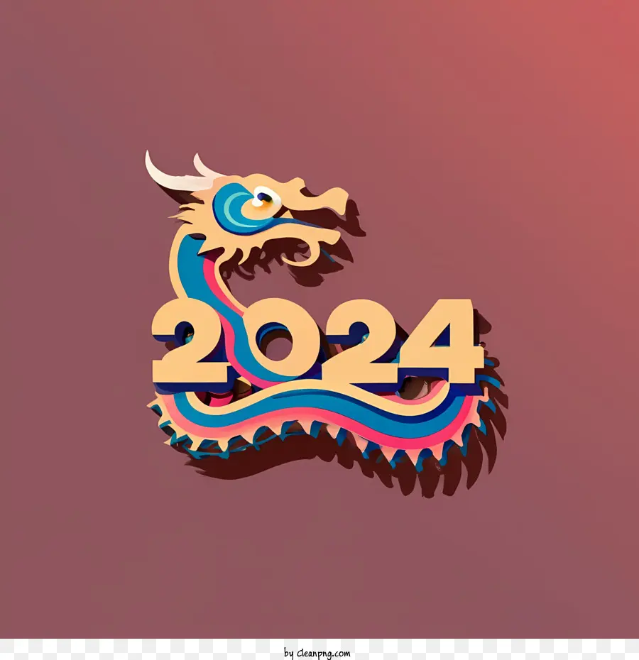 Bonne Année 2024，Dragons 2024 PNG