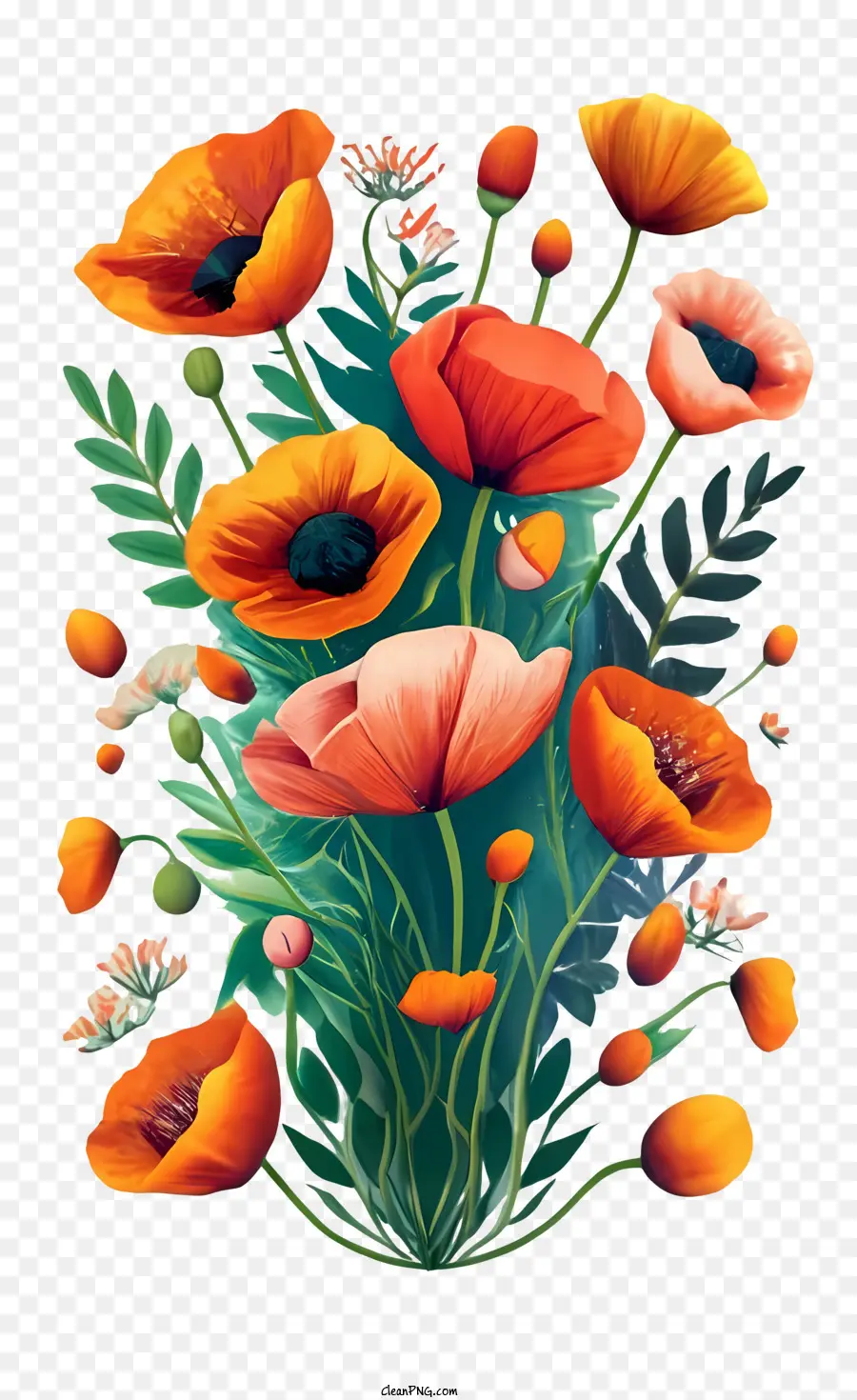 Fleur De Pavot，Coquelicots PNG