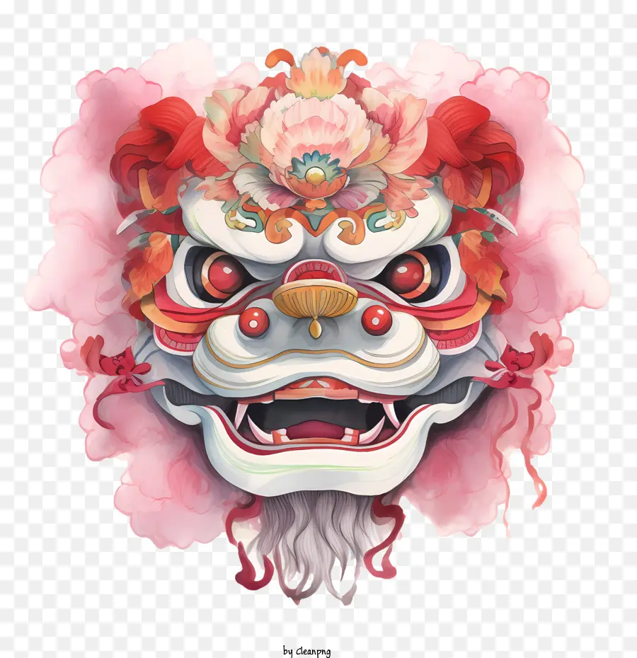 Tête De Danse De Lion Chinois，Lion PNG