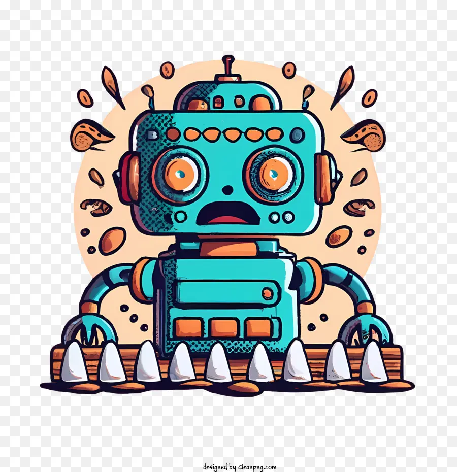 Robot De Dessin Animé，Robot PNG