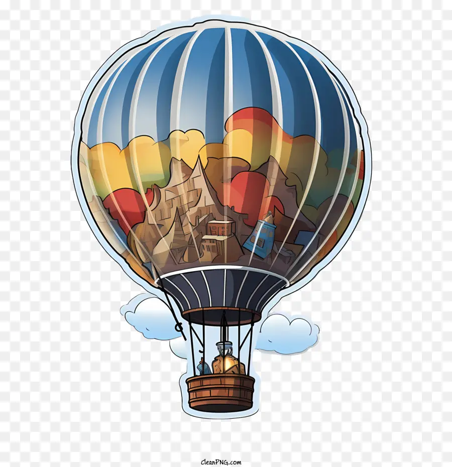 Ballon à Air Chaud，Vue Panoramique PNG