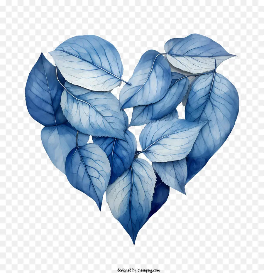 Feuilles Bleues，Feuilles PNG