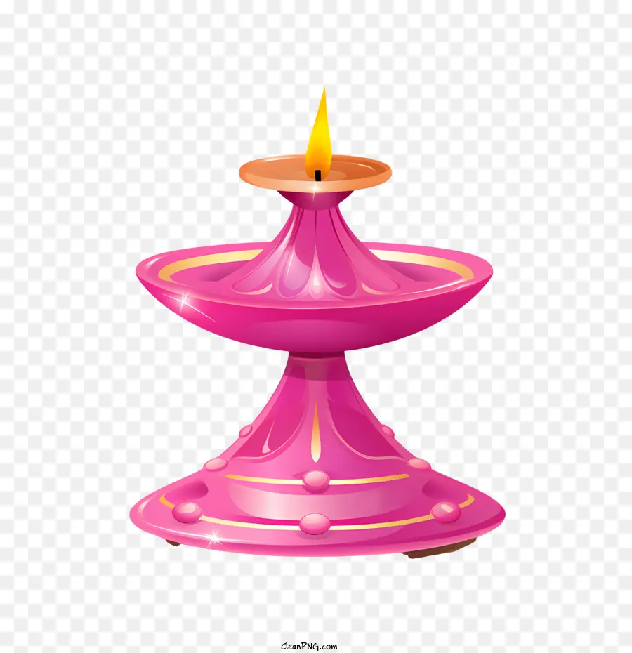 Deepavali，Bougie Rose PNG