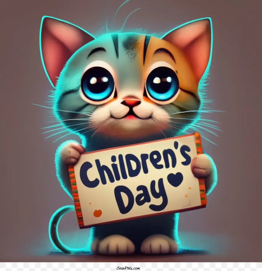 Heureux Childrens Jour，Chat PNG