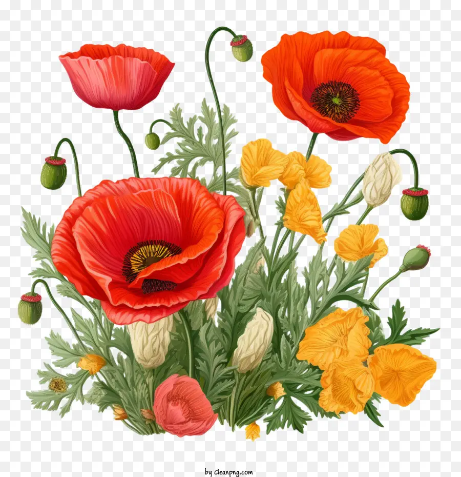 Coquelicot，Pavot Rouge PNG