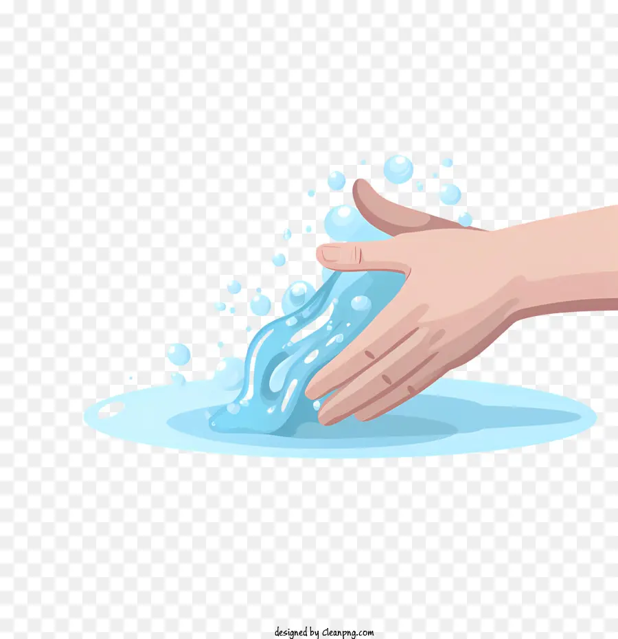 Journée De Lavage Des Mains，Mains Avec De L'eau PNG