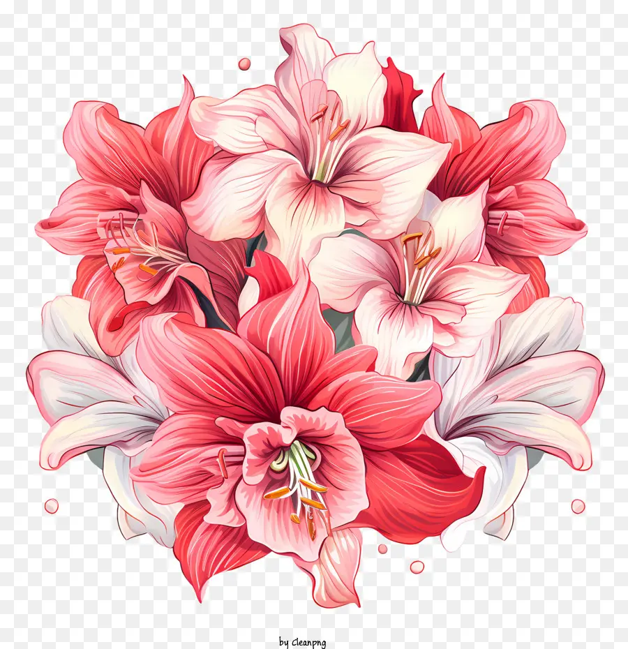 Fleur D'amaryllis，Lys PNG