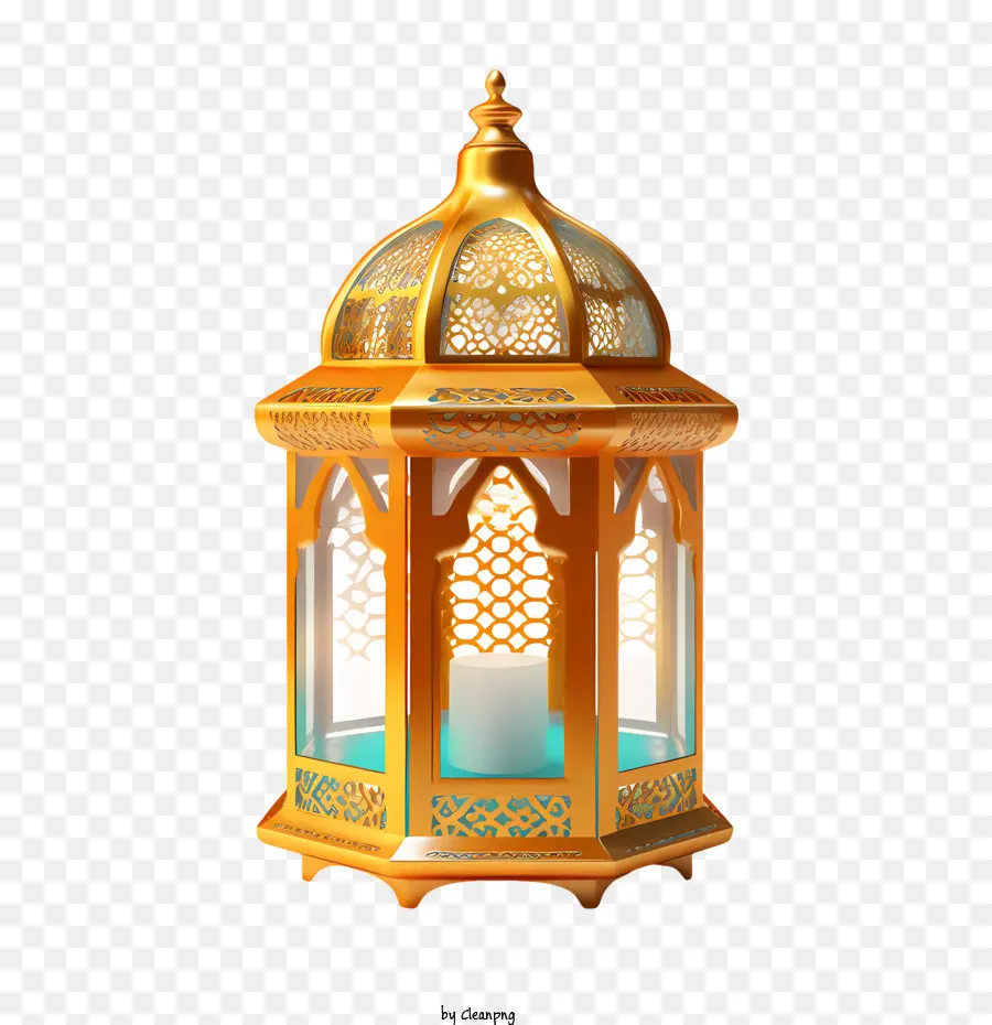 Islamique Lanterne，Or Lanterne PNG