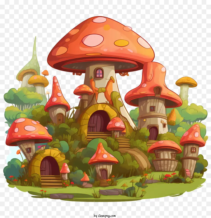 Maison Champignon，Maisons Champignons PNG