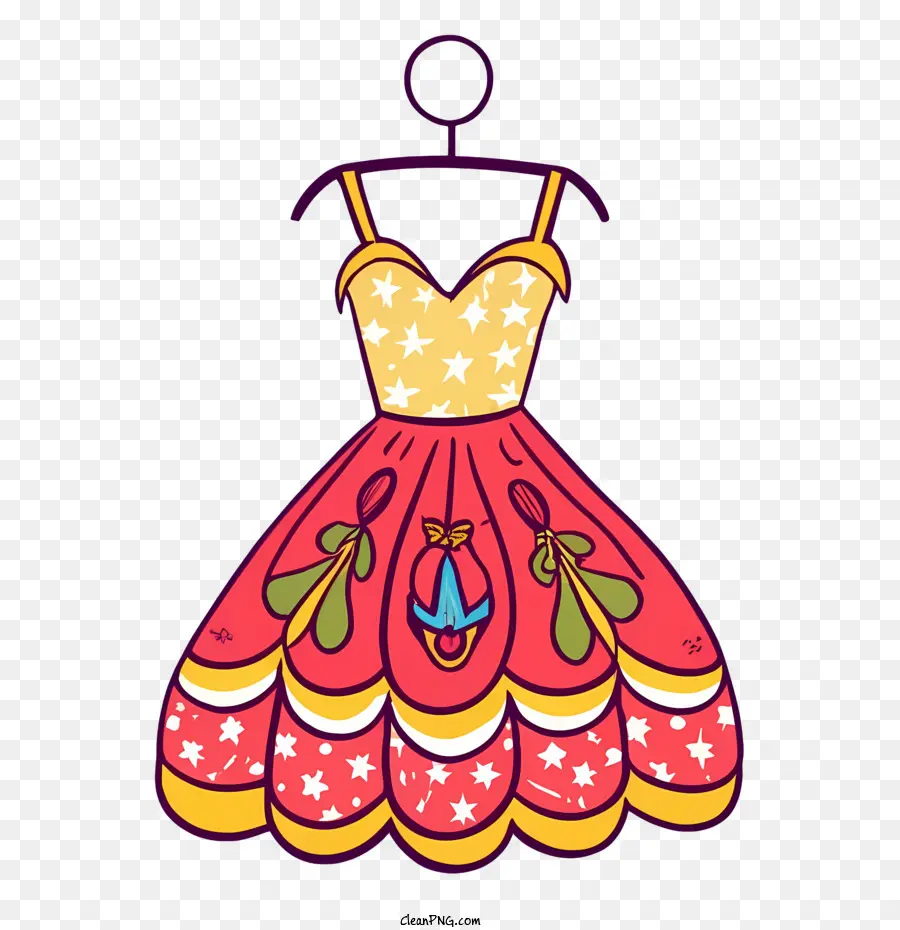 Robe De Dessin Animé，Robe Rose PNG